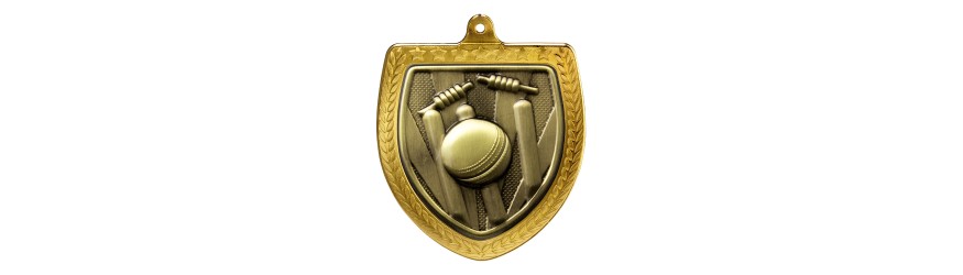  CRICKET COBRA MEDAL 75MM - GOLD, SILVER & BRONZE